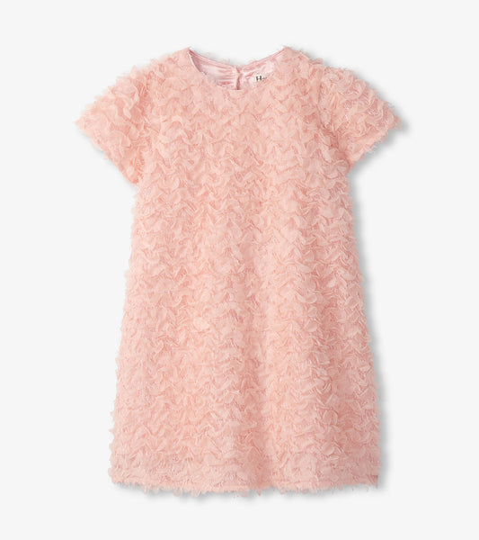 Girls Apricot Chiffon Ruffle A-Line Dress - Hatley Girls
