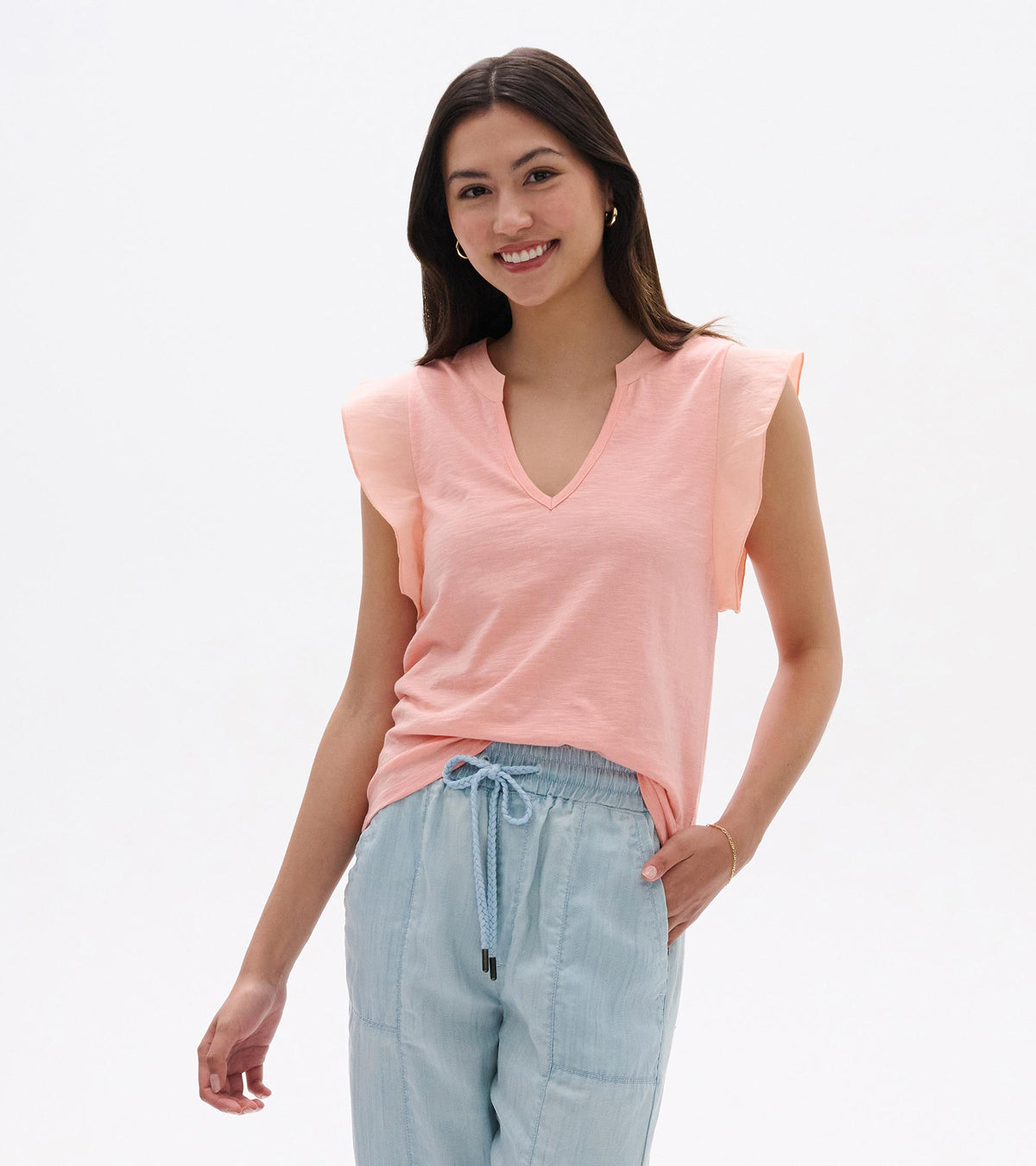 Mix Media Tank - Apricot Blush - Hatley Women