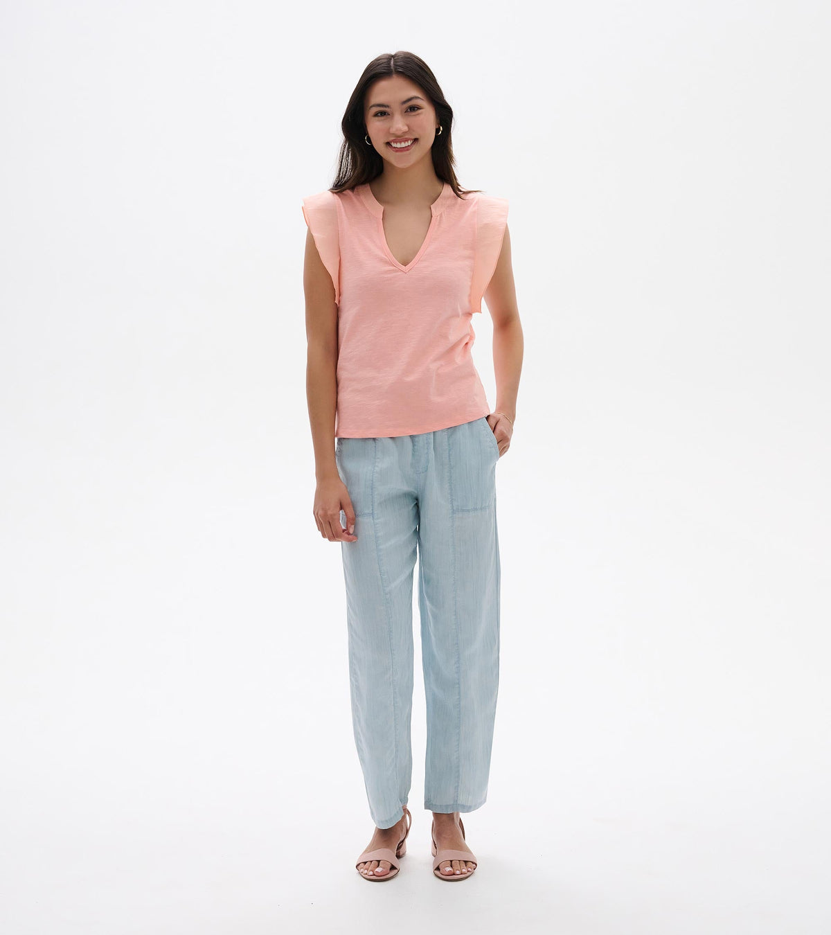Mix Media Tank - Apricot Blush - Hatley Women