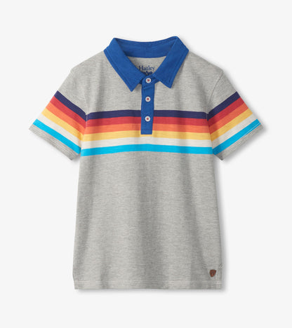 Boys 70's Stripes Polo T-Shirt - Hatley Boys