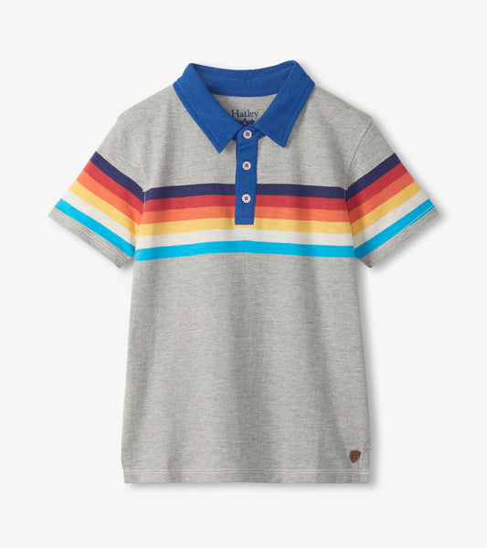 Boys 70's Stripes Polo T-Shirt - Hatley Boys