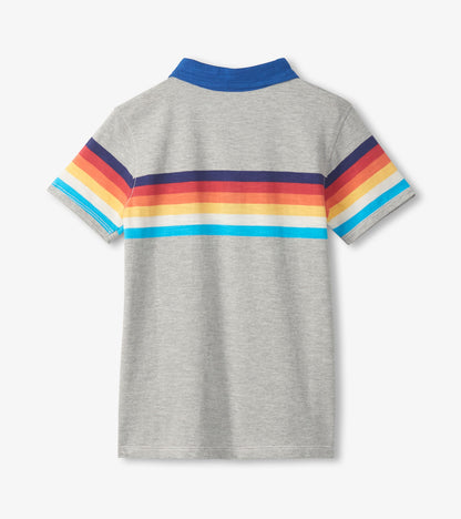Boys 70's Stripes Polo T-Shirt - Hatley Boys