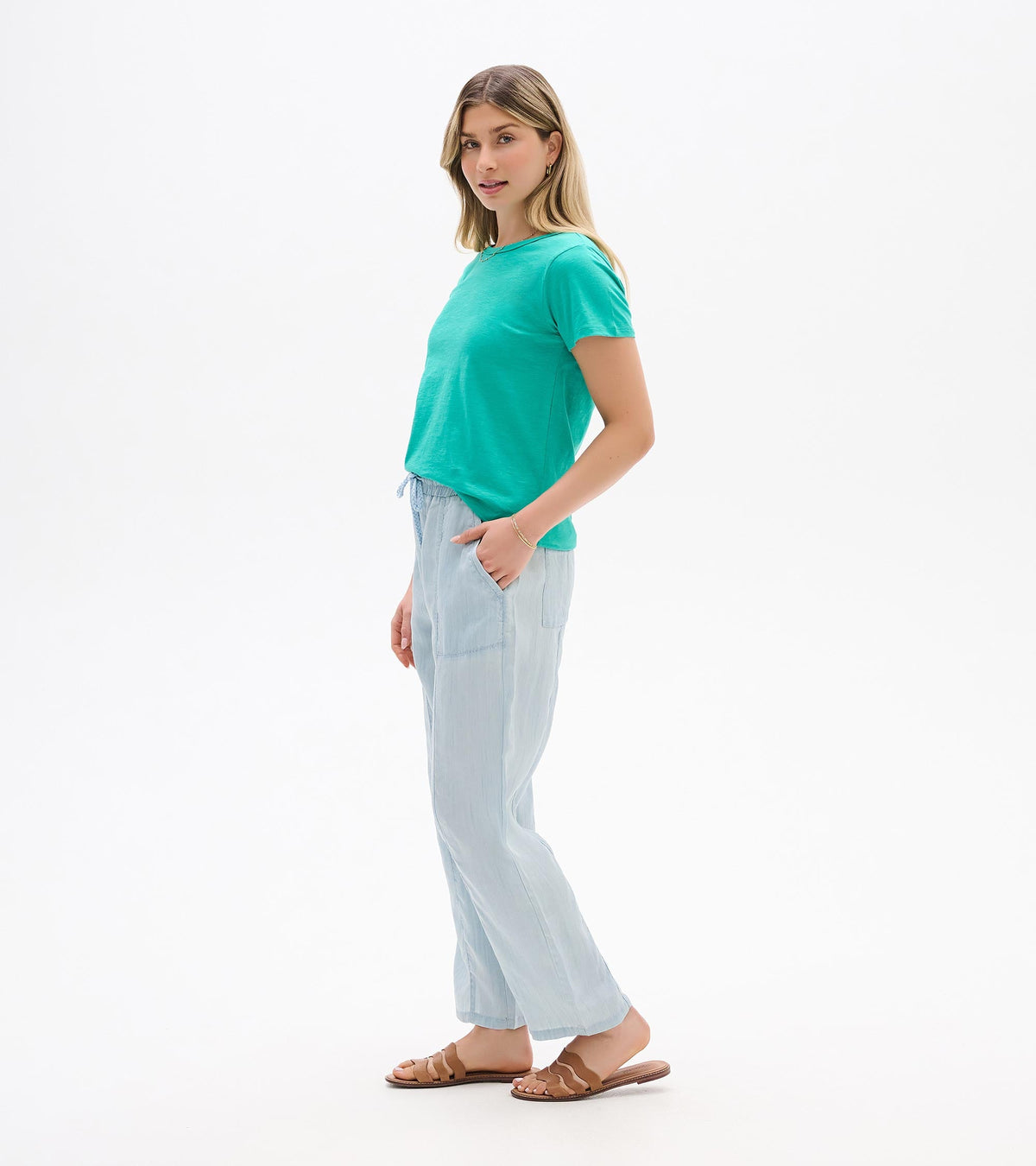 Essential Crew Neck Tee - Arcadia - Hatley Women