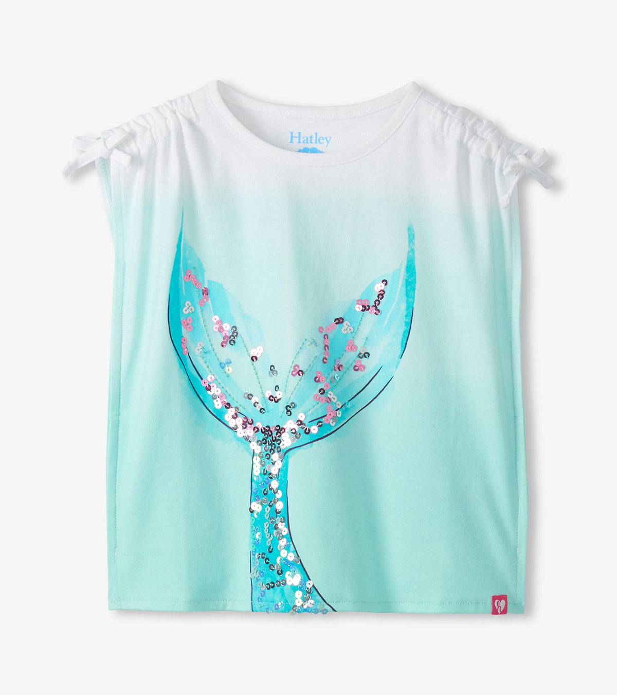 Girls Mermaid Tail Cinched Shoulder Top - Hatley Girls