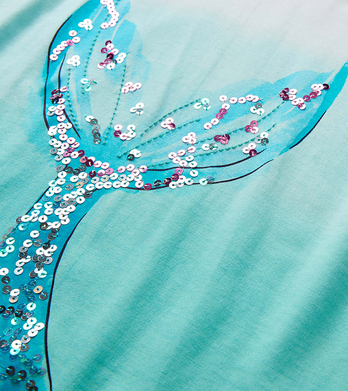 Girls Mermaid Tail Cinched Shoulder Top - Hatley Girls