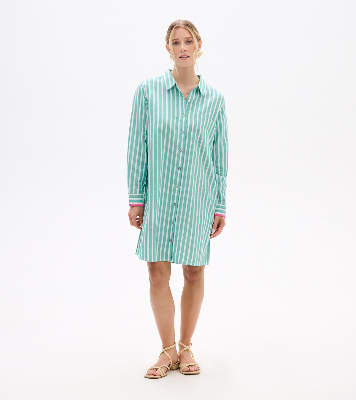 Julia Shirt Dress - Arcadia Stripes - Hatley Women