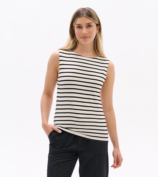 Everyday Tank - Black Stripes - Hatley Women