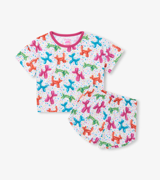 Girls Balloon Pets Short Sleep Set - Hatley Girls