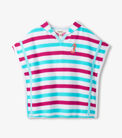 Girls Beach Stripes Hooded Cover-Up - Hatley Girls