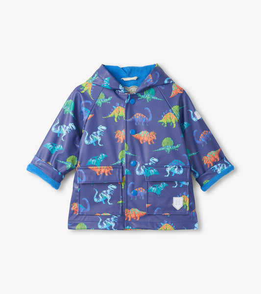 Baby & Toddler Boys Dino Party Button-Up Rain Jacket - Hatley Baby & Toddler