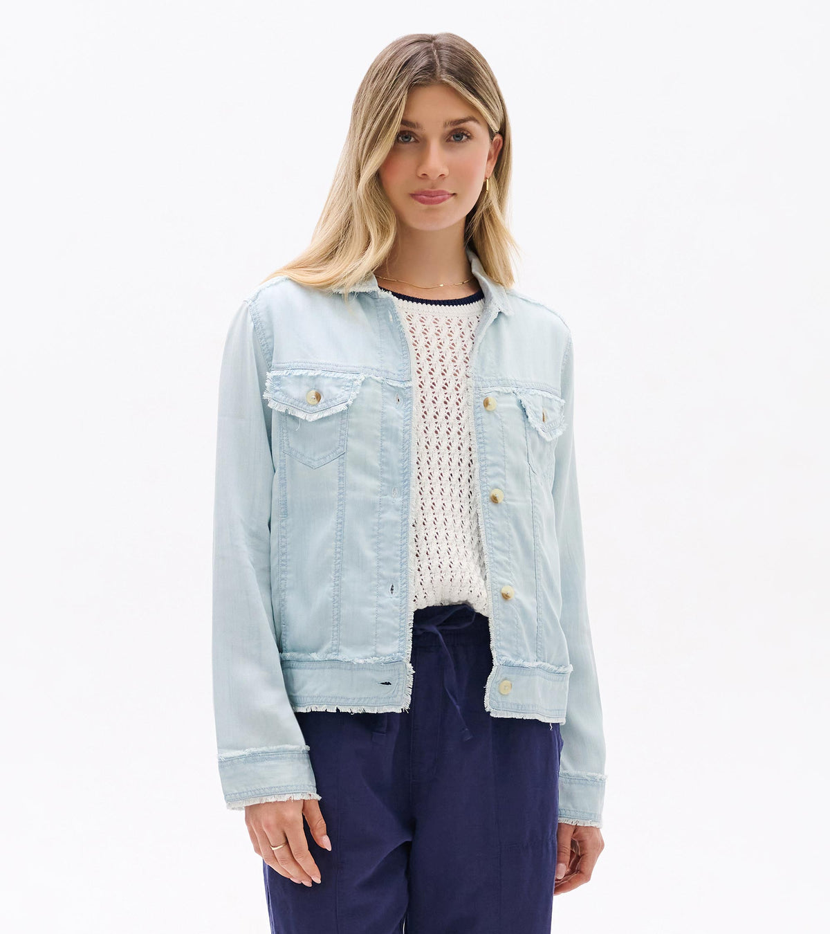 Tencel Jacket - Soft Blue Wash - Hatley Women