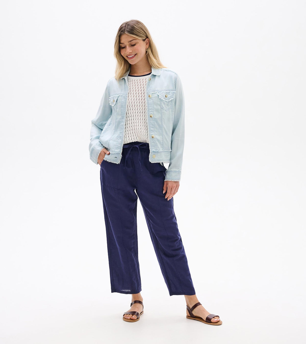 Tencel Jacket - Soft Blue Wash - Hatley Women
