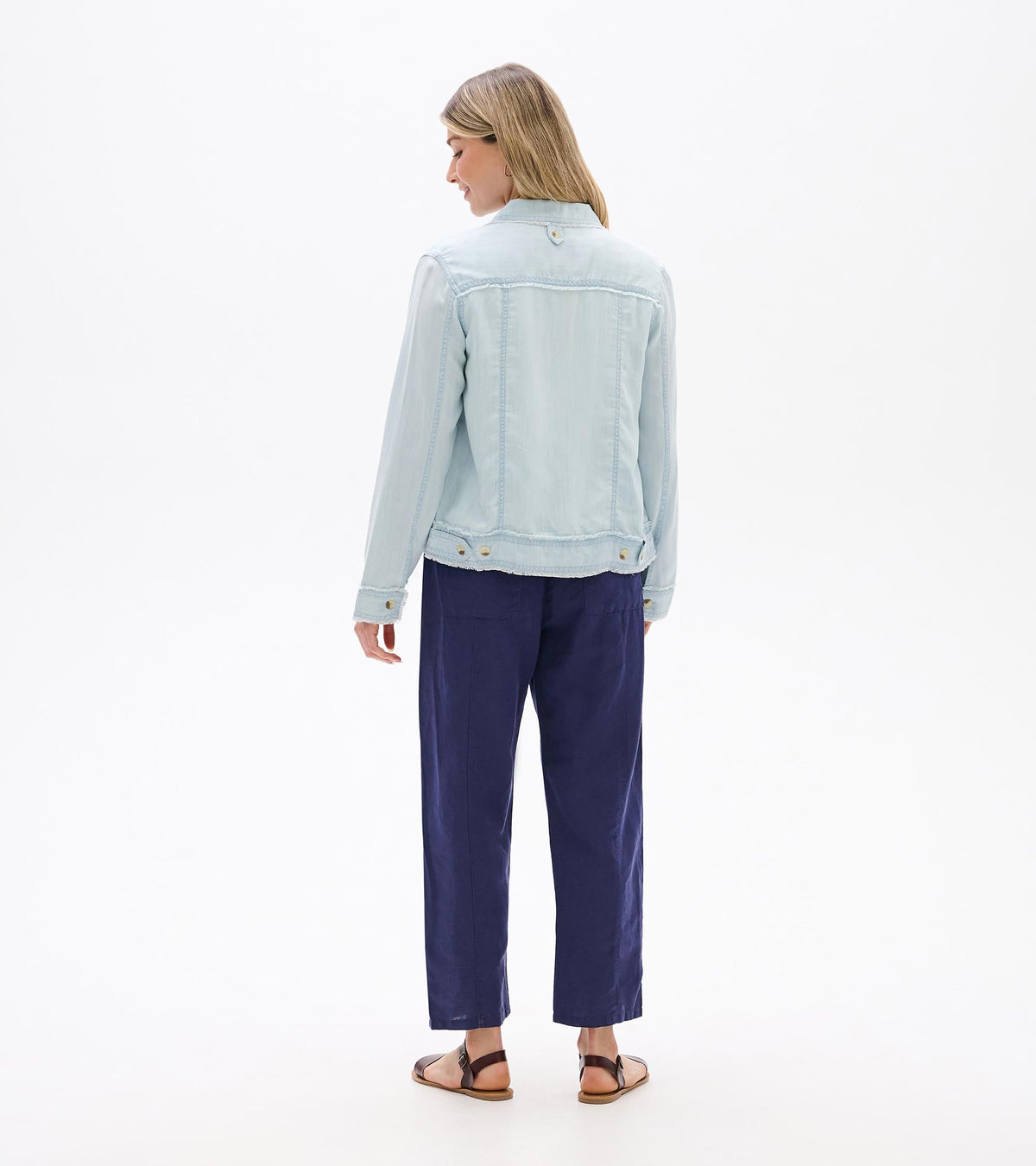 Tencel Jacket - Soft Blue Wash - Hatley Women