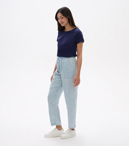 Straight Leg Pant - Soft Blue Wash - Hatley Women