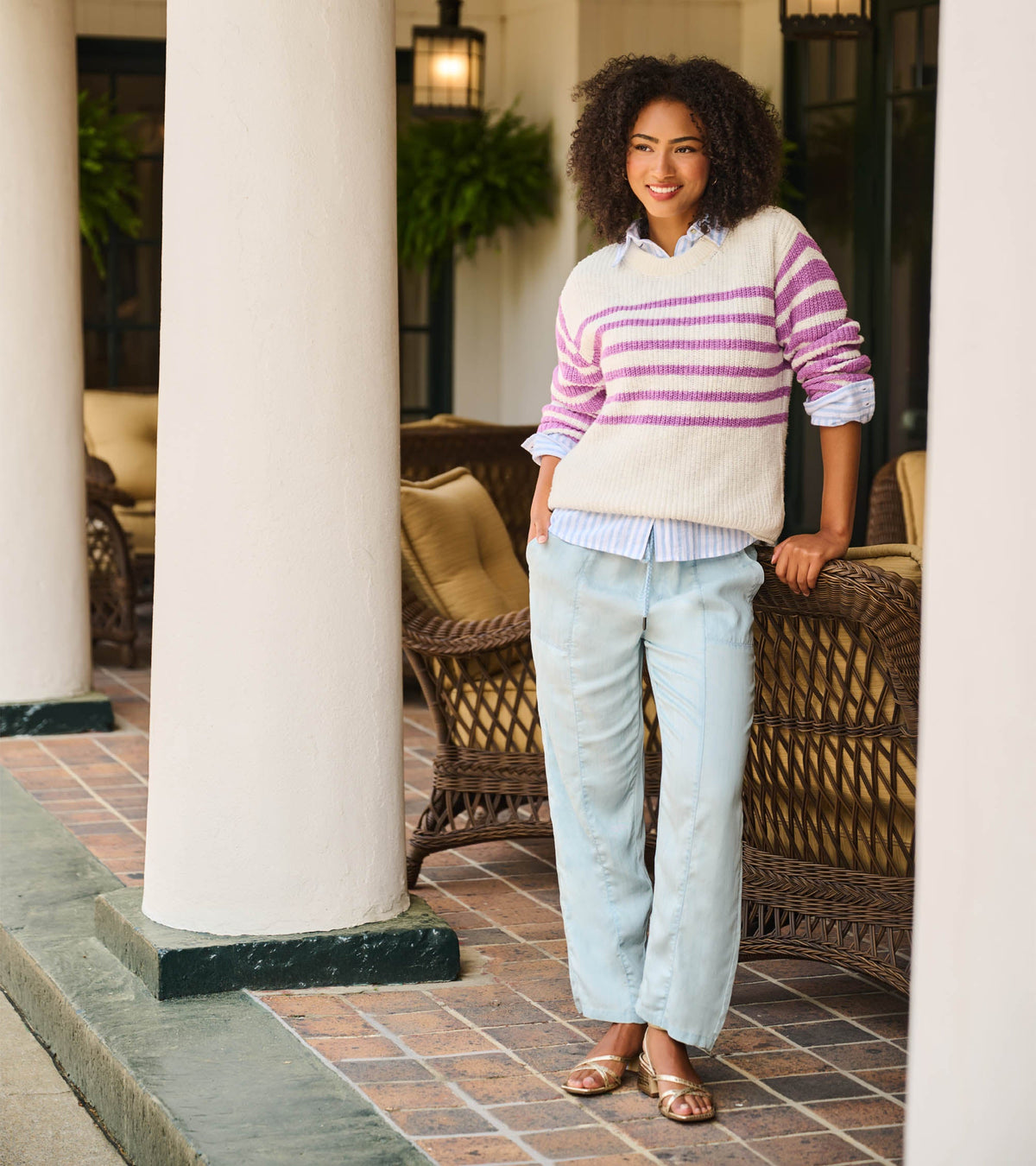 Straight Leg Pant - Soft Blue Wash - Hatley Women