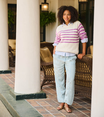 Straight Leg Pant - Soft Blue Wash - Hatley Women