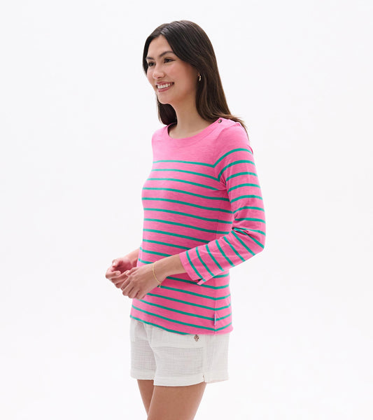 Button Breton - Watermelon Stripes - Hatley Women