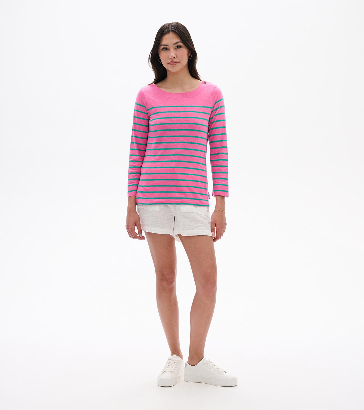 Button Breton - Watermelon Stripes - Hatley Women