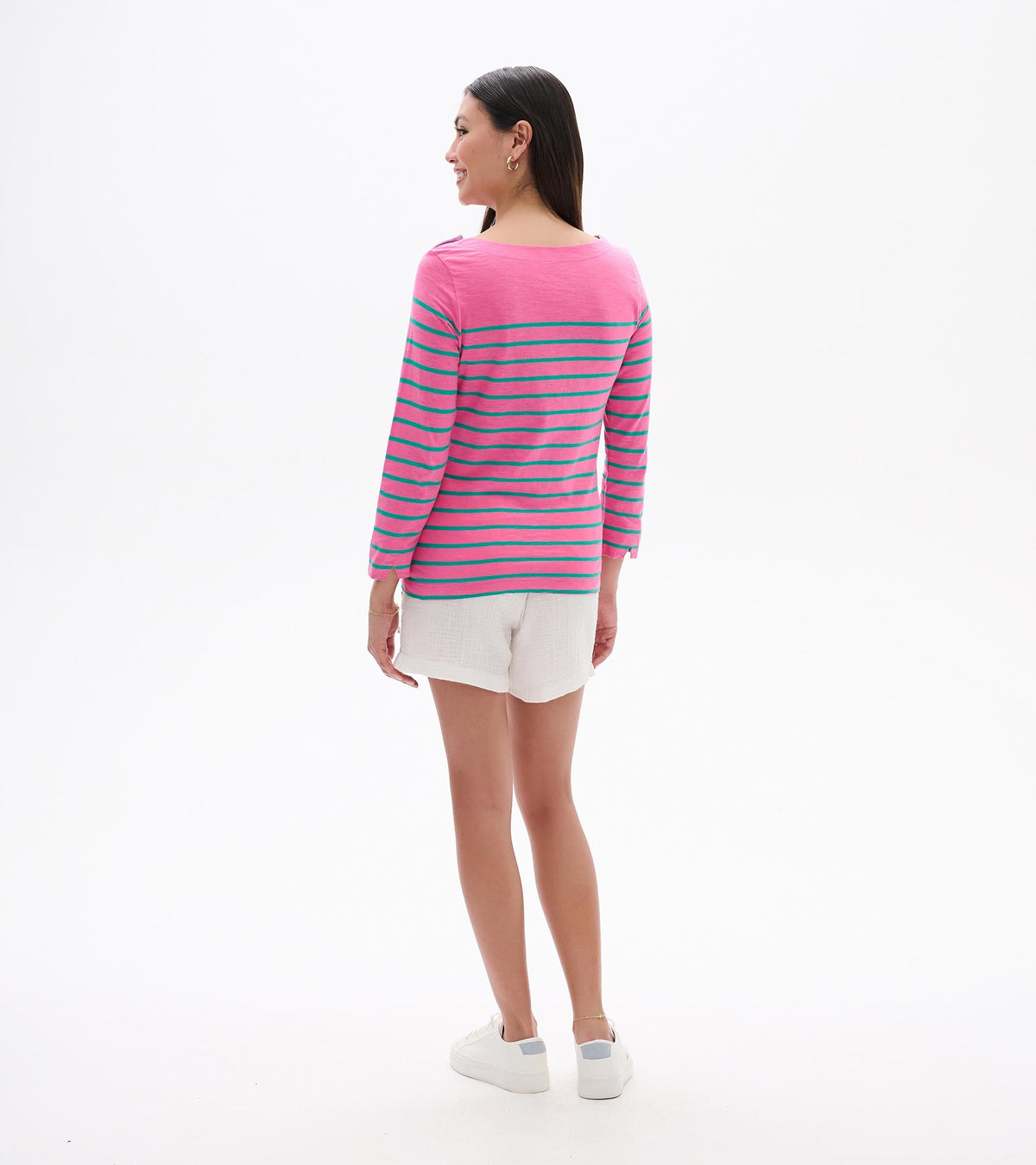 Button Breton - Watermelon Stripes - Hatley Women