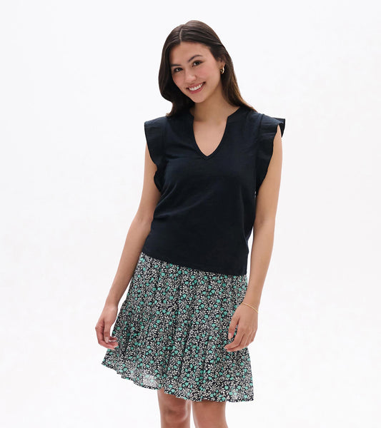 Mix Media Tank - Caviar - Hatley Women