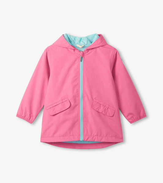 Girls Color Reveal Butterflies Microfiber Rain Jacket - Hatley Girls