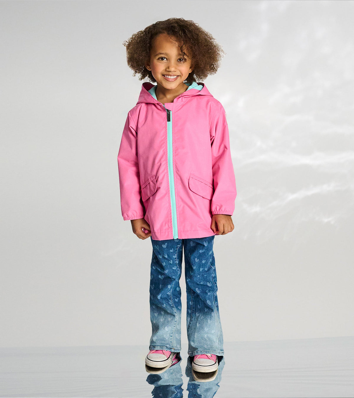 Girls Color Reveal Butterflies Microfiber Rain Jacket - Hatley Girls