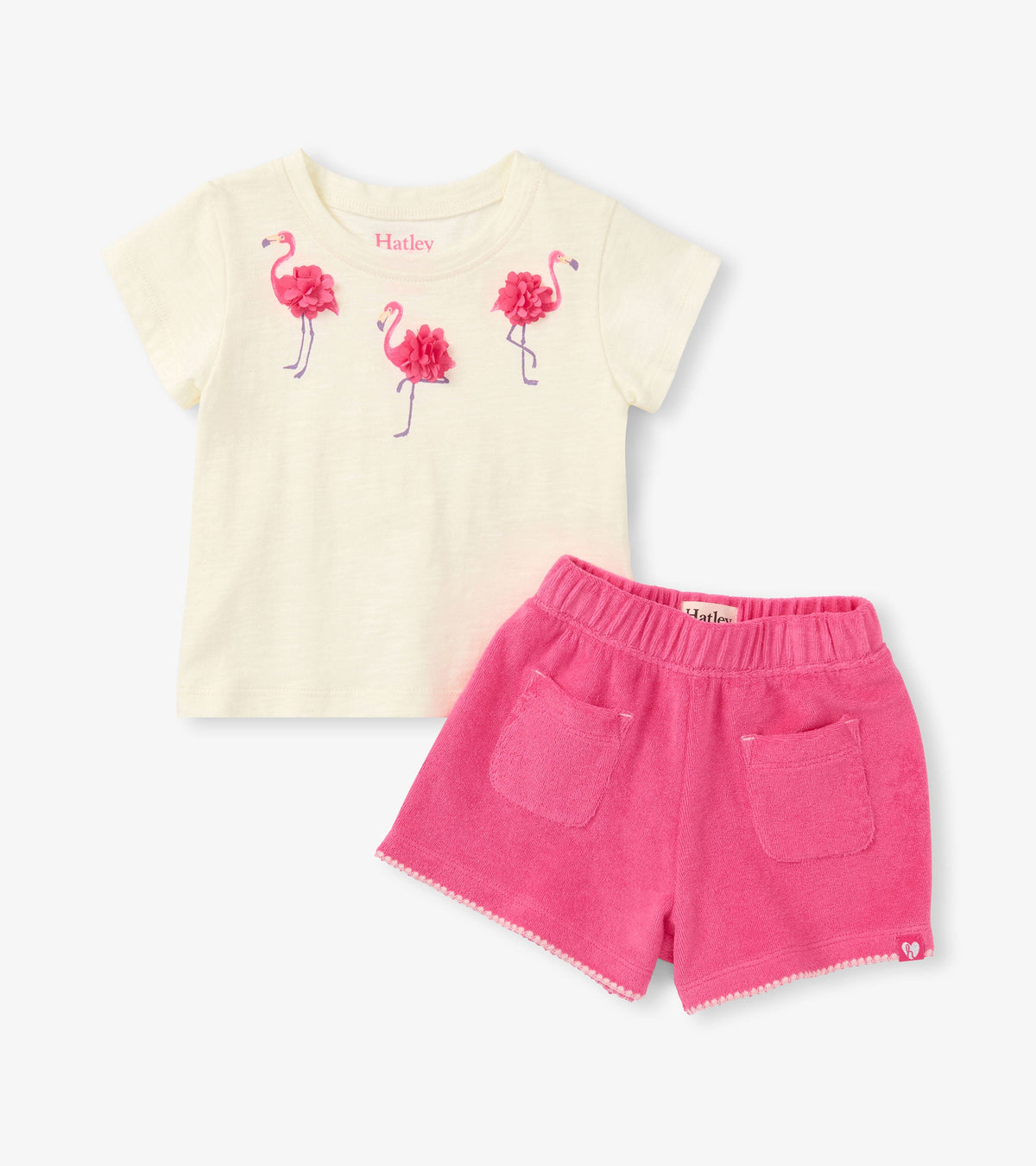Baby & Toddler Girls Flamingo T-Shirt & Short Set - Hatley Baby & Toddler