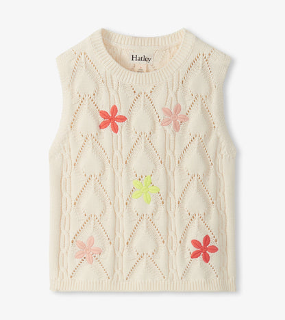 Girls Delicate Flower Crochet Top - Hatley Girls