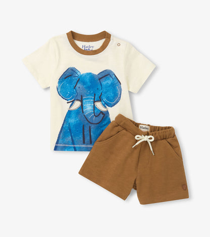 Baby & Toddler Boys Elephant T-Shirt & Shorts Set - Hatley Baby & Toddler