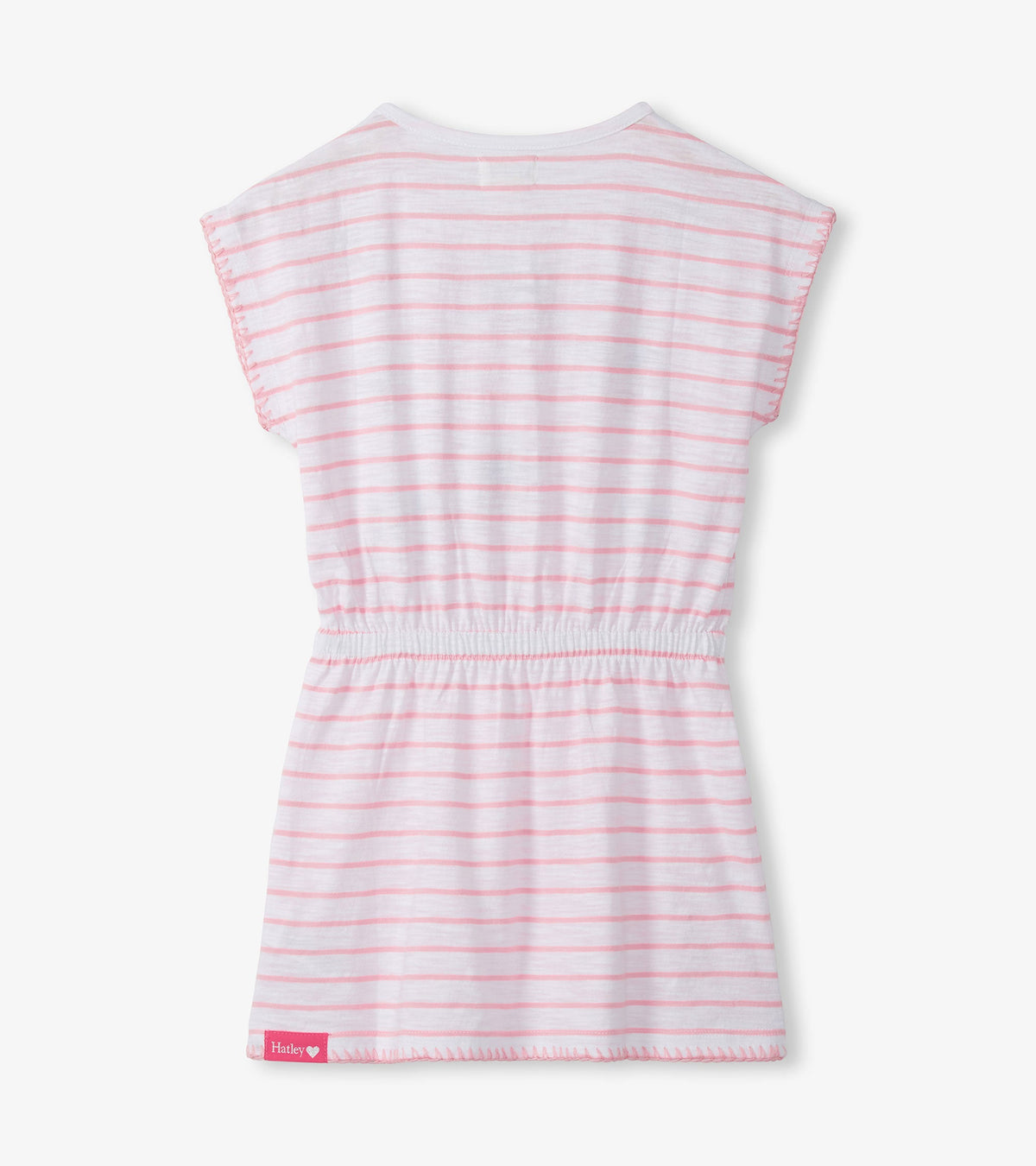 Girls Strawberry Stripes Cinched Waist Dress - Hatley Girls