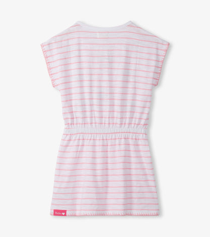 Girls Strawberry Stripes Cinched Waist Dress - Hatley Girls