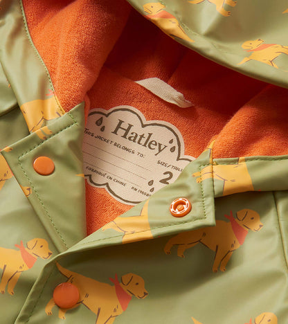 Baby & Toddler Boys Camping Puppy Button-Up Rain Jacket - Hatley Baby & Toddler