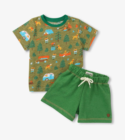 Baby & Toddler Boys Summer Camping T-Shirt & Shorts Set - Hatley Baby & Toddler