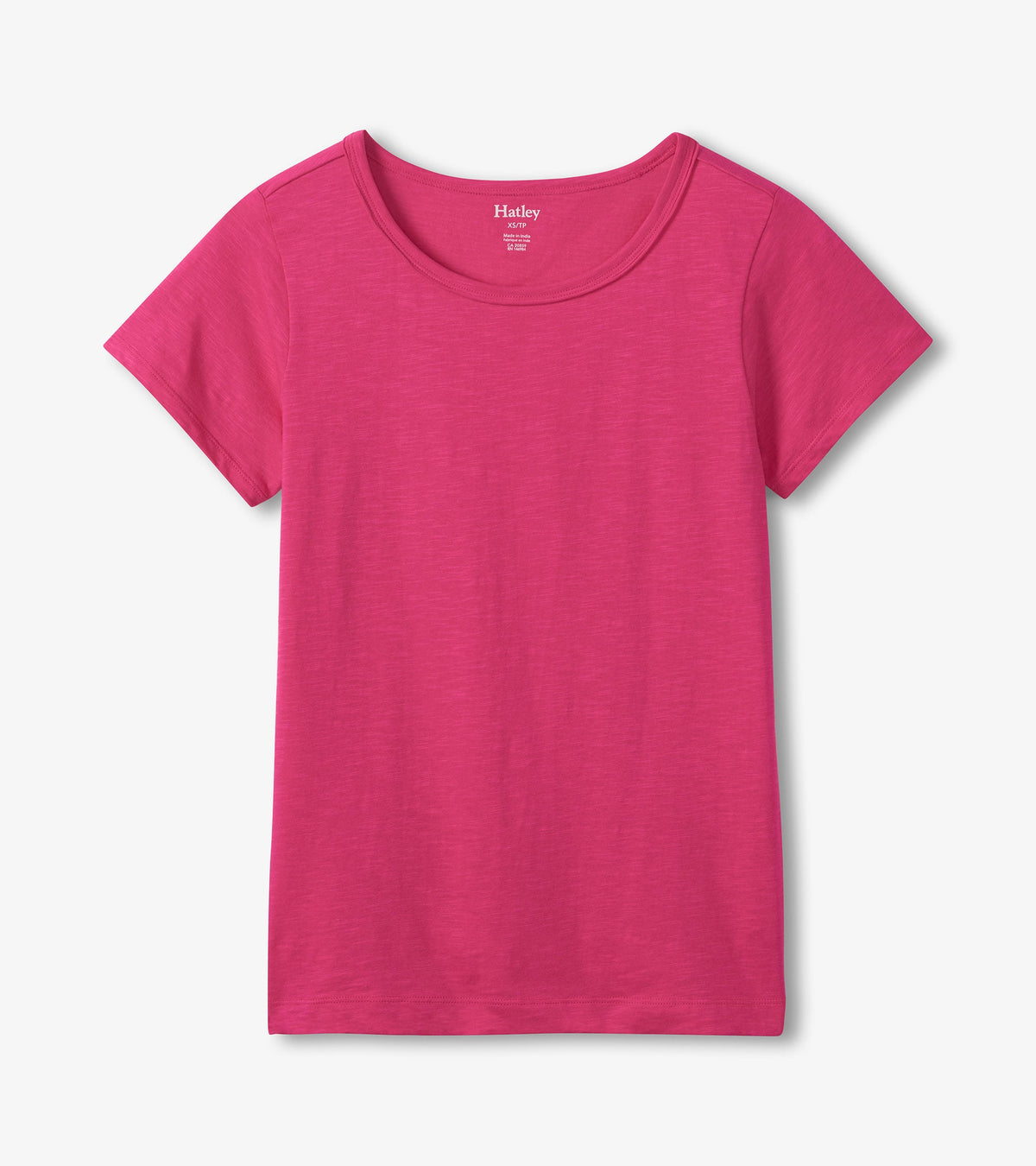 Essential Crew Neck Tee - Carmine Rose - Hatley Women