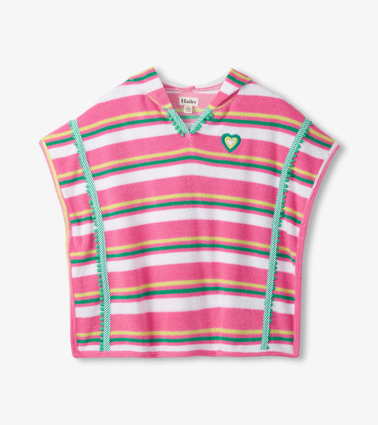 Girls Candy Stripes Hooded Cover-Up - Hatley Girls