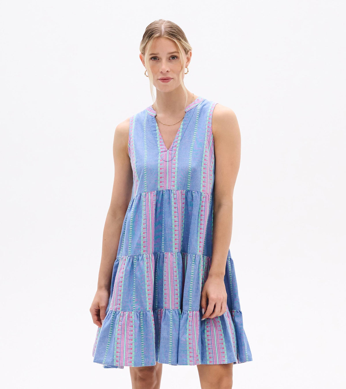 Savannah Dress - Chambray Stripes - Hatley Women