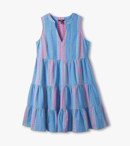 Savannah Dress - Chambray Stripes - Hatley Women