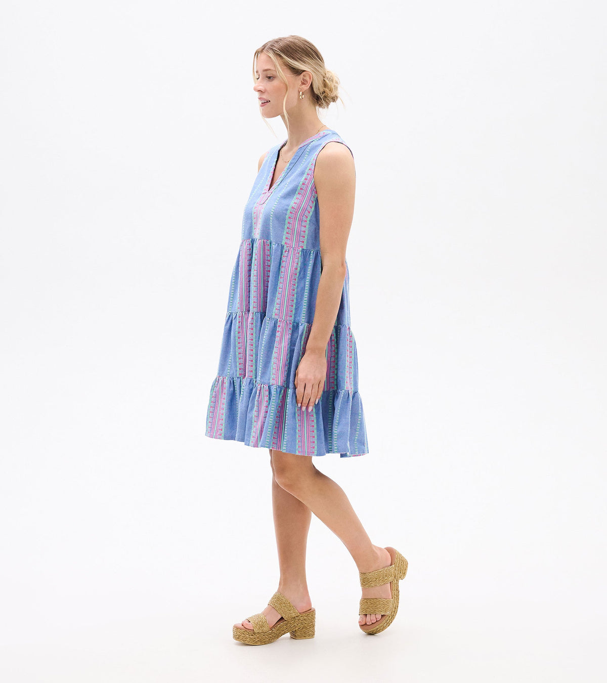 Savannah Dress - Chambray Stripes - Hatley Women