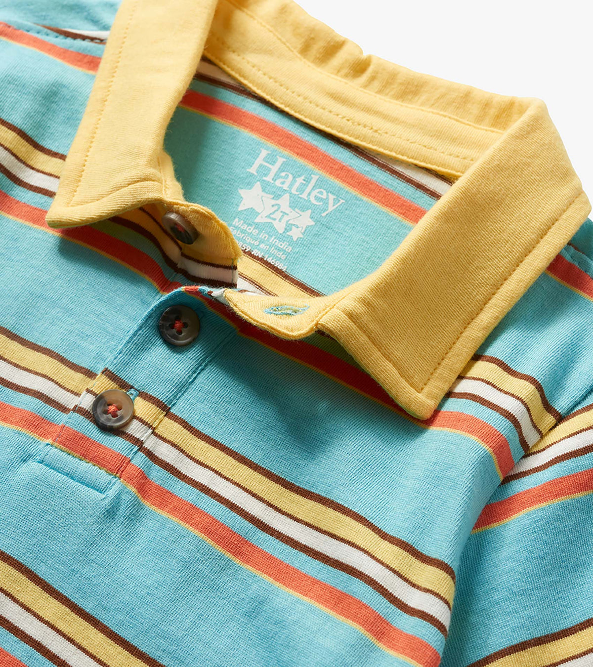 Baby & Toddler Boys Camp Stripe Peached Jersey Polo T-Shirt - Hatley Baby & Toddler