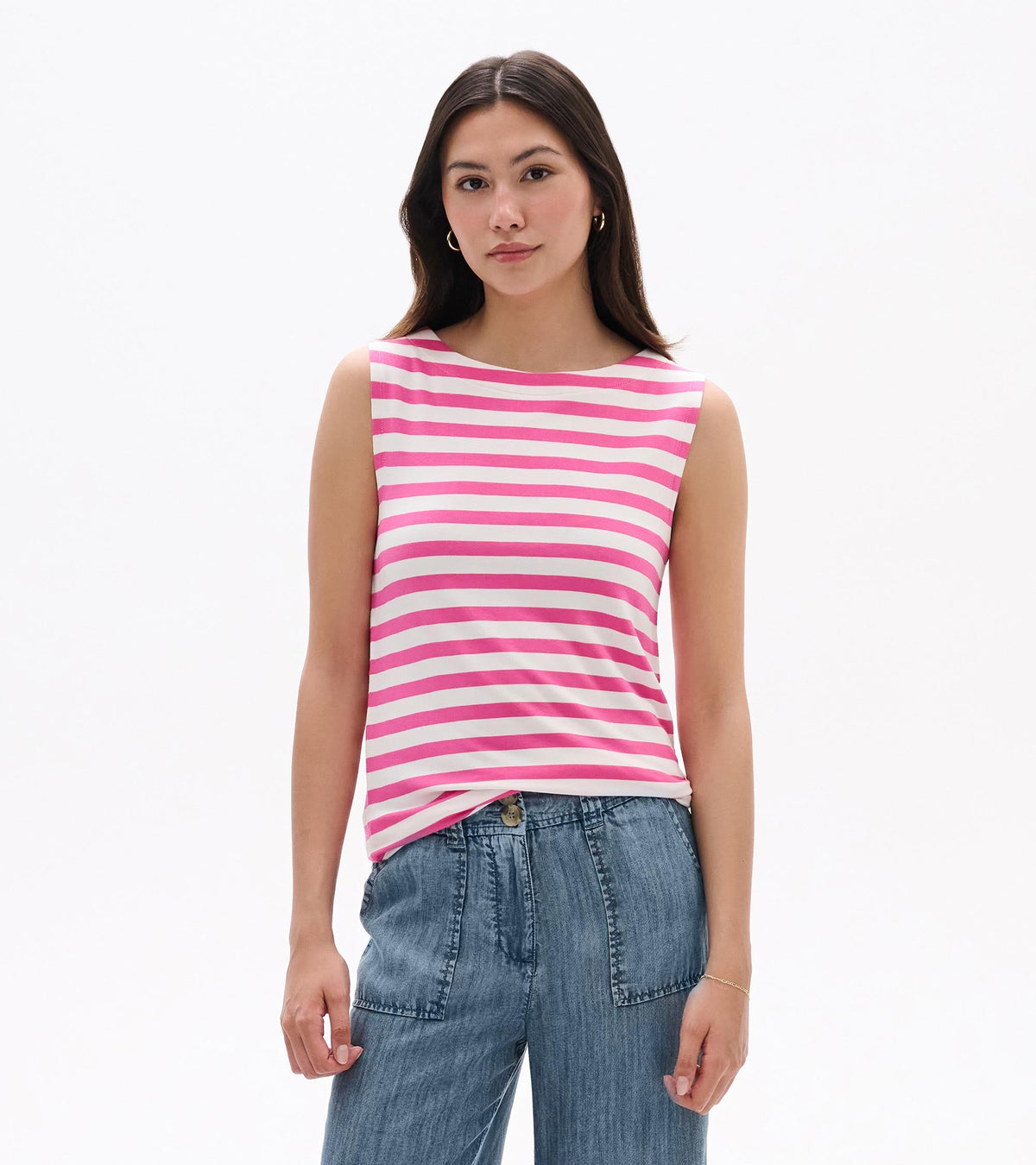 Everyday Tank - Carmine Rose Stripes - Hatley Women