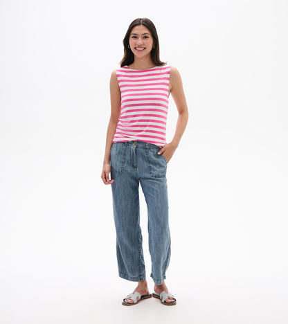 Everyday Tank - Carmine Rose Stripes - Hatley Women