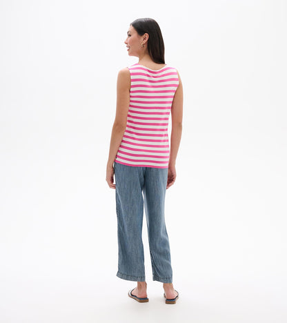 Everyday Tank - Carmine Rose Stripes - Hatley Women