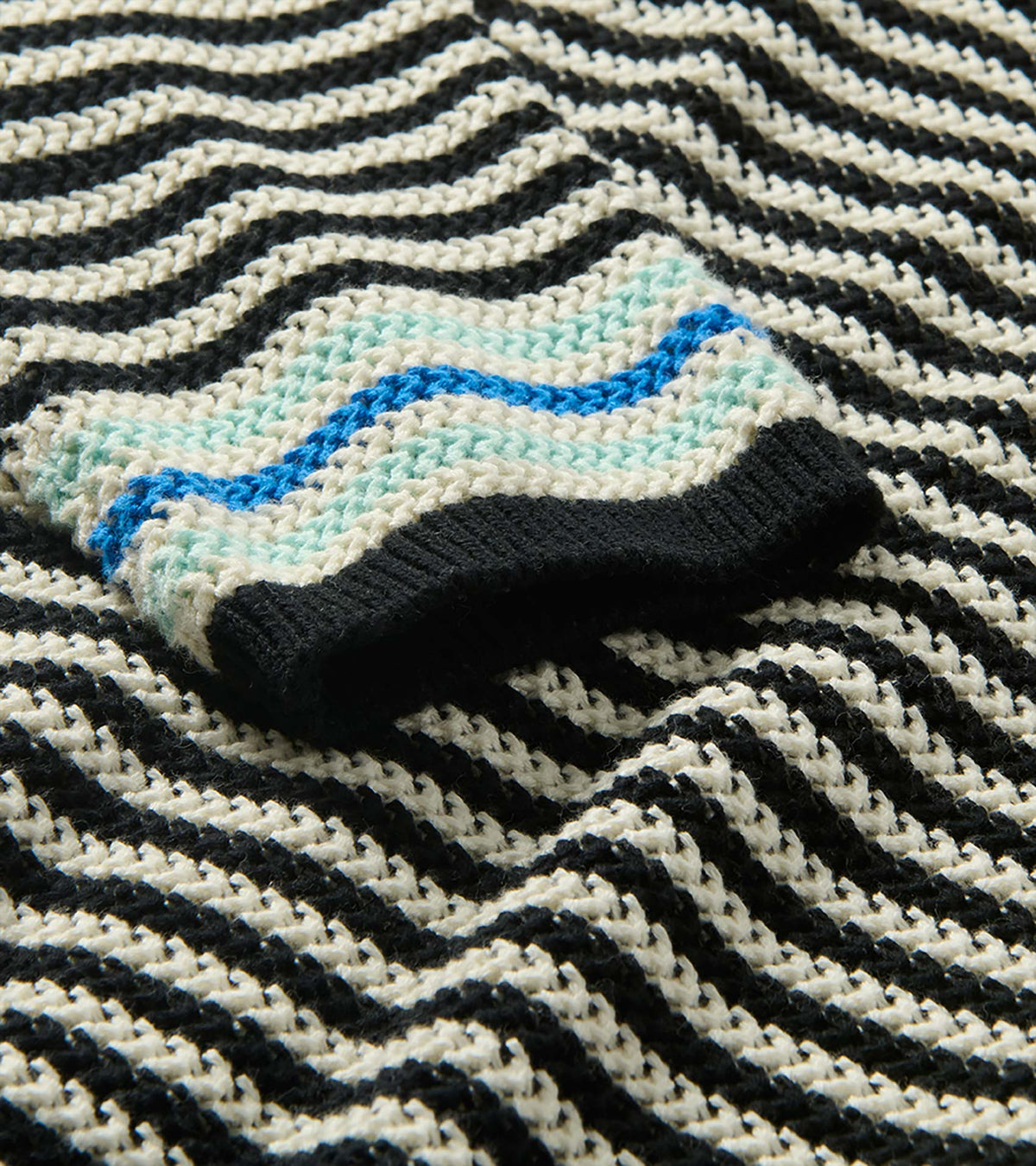 Pointelle Stripe Sweater - Classic Black - Hatley Women