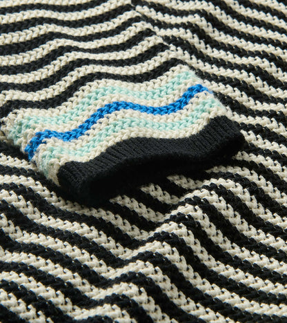 Pointelle Stripe Sweater - Classic Black - Hatley Women