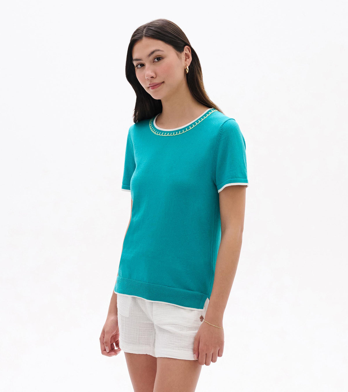 Simone Knit Tee - Ceramic - Hatley Women