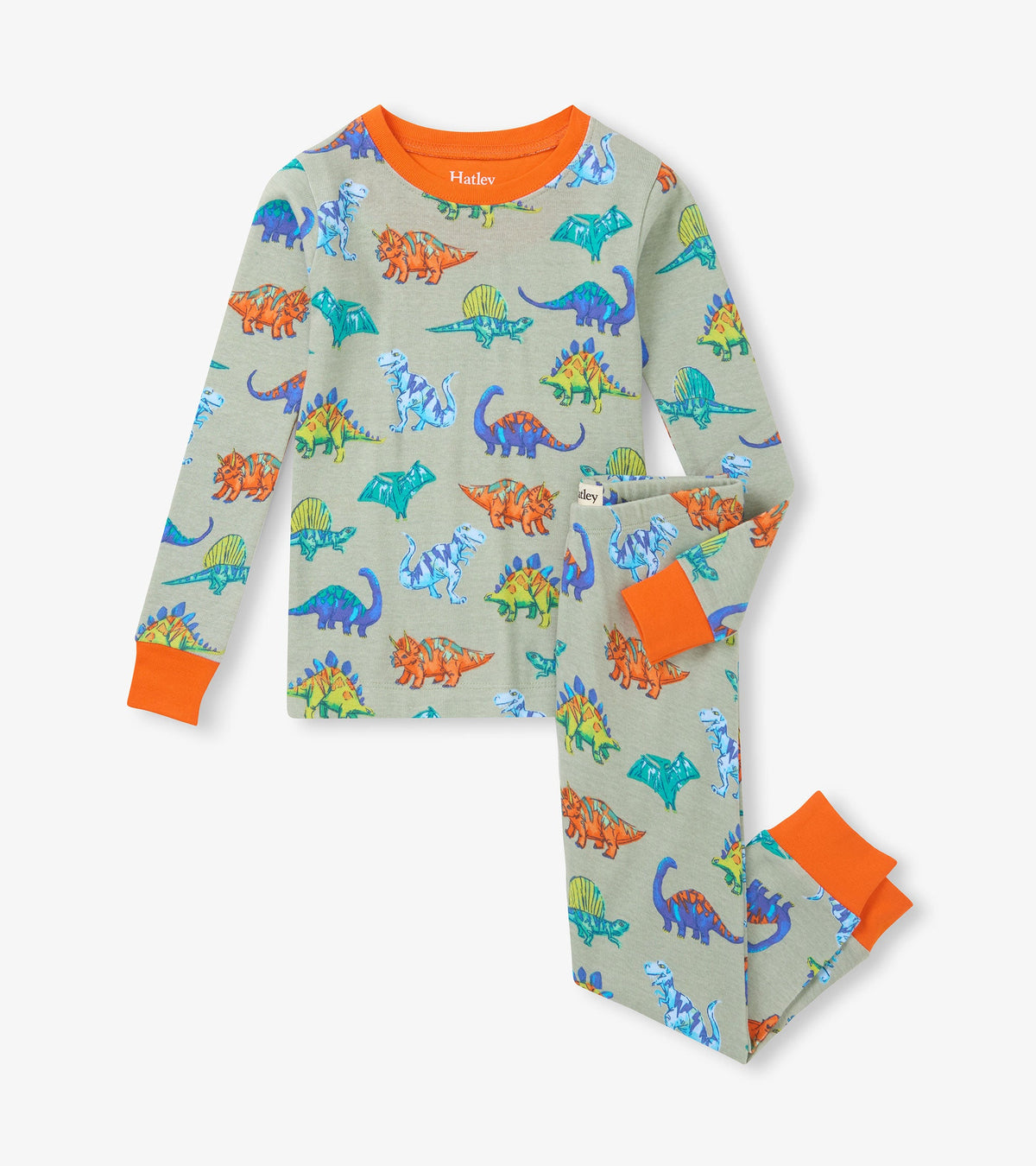 Boys Dino Party Cotton Pajama Set - Hatley Boys