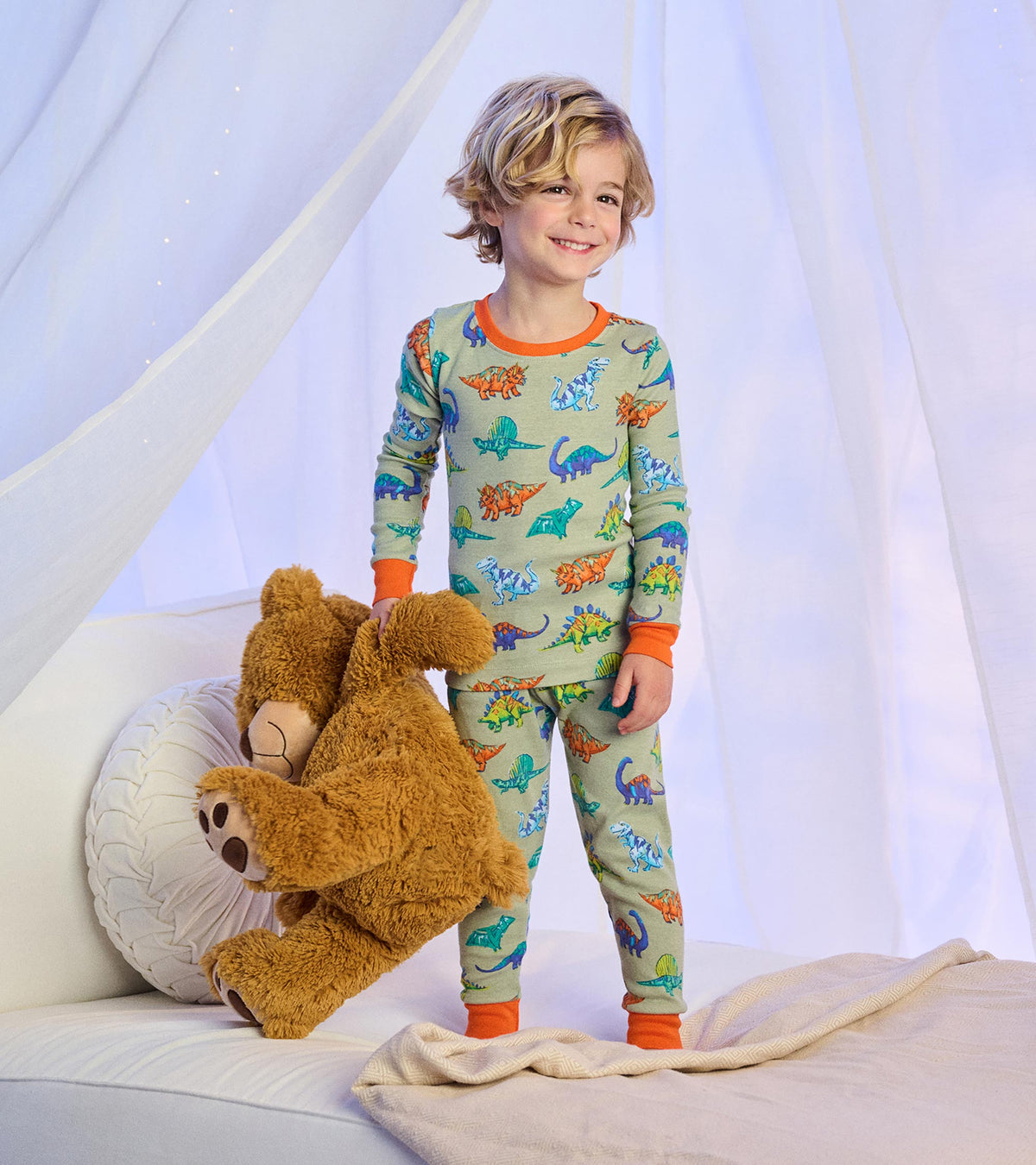 Boys Dino Party Cotton Pajama Set - Hatley Boys