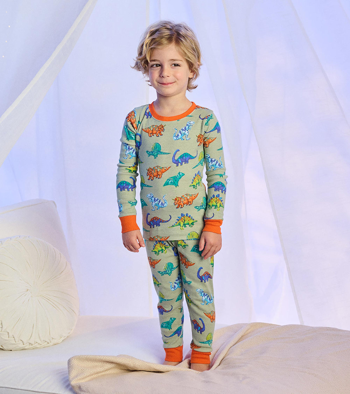Boys Dino Party Cotton Pajama Set - Hatley Boys