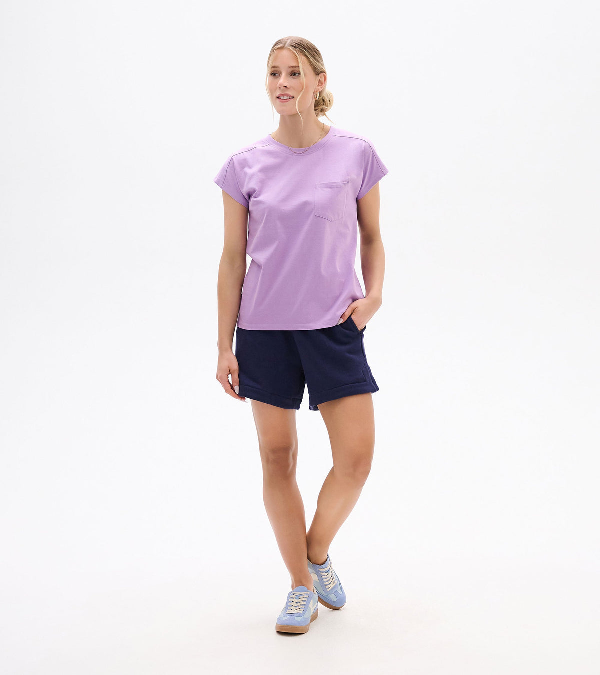 Ella Relaxed Tee - English Lavender - Hatley Women