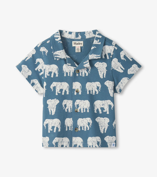 Baby & Toddler Boys Elephants Button Down Shirt - Hatley Baby & Toddler